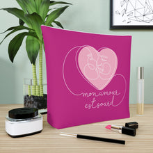 Charger l&#39;image dans la galerie, Sac à cosmétiques &quot;Mon amour est sourd&quot; Rose
