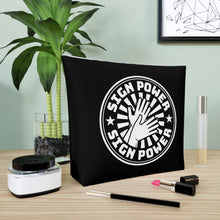 Charger l&#39;image dans la galerie, Sac à cosmétiques &quot;Sign Power&quot; Noir
