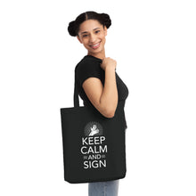 Charger l&#39;image dans la galerie, Tote Bag &quot;Keep calm and sign&quot;
