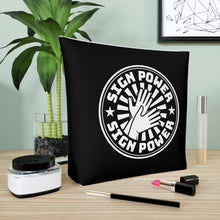 Charger l&#39;image dans la galerie, Sac à cosmétiques &quot;Sign Power&quot; Noir
