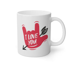 Charger l&#39;image dans la galerie, Mug &quot;I love you&quot; en langue des signes 2
