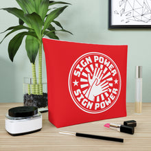 Charger l&#39;image dans la galerie, Sac à cosmétiques &quot;Sign Power&quot; Rouge
