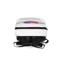 Charger l&#39;image dans la galerie, Sac à dos blanc &quot;Sourd mais pas muet&quot; 1
