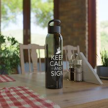 Charger l&#39;image dans la galerie, Bouteille d&#39;eau en tritan &quot;Keep calm and sign&quot; 2
