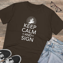 Charger l&#39;image dans la galerie, T-shirt unisexe &quot;Keep calm and sign&quot; 1
