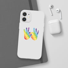 Charger l&#39;image dans la galerie, Coque de téléphone transparente &quot;Solidarité&quot; en langue des signes
