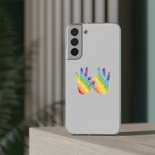 Charger l&#39;image dans la galerie, Coque de téléphone transparente &quot;Solidarité&quot; en langue des signes
