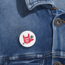 Charger l&#39;image dans la galerie, Pin&#39;s &quot;I love you&quot; (10 pièces)
