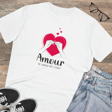 Charger l&#39;image dans la galerie, T-shirt unisexe &quot;Amour en langue des signes&quot;
