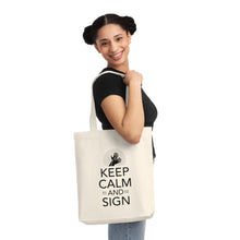 Charger l&#39;image dans la galerie, Tote Bag &quot;Keep calm and sign&quot;
