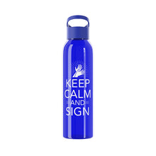 Charger l&#39;image dans la galerie, Bouteille d&#39;eau en tritan &quot;Keep calm and sign&quot; 2
