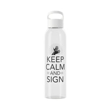 Charger l&#39;image dans la galerie, Bouteille d&#39;eau en tritan &quot;Keep calm and sign&quot; 2
