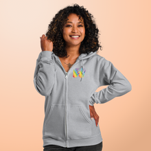 Charger l'image dans la galerie, Sweat à capuche unisexe à fermeture éclair "Solidarité"
