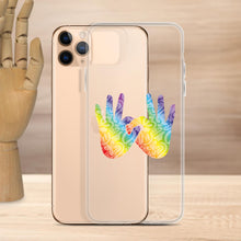 Charger l'image dans la galerie, Coque de téléphone transparente pour iPhone « Solidarité » en langue des signes
