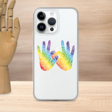 Charger l'image dans la galerie, Coque de téléphone transparente pour iPhone « Solidarité » en langue des signes
